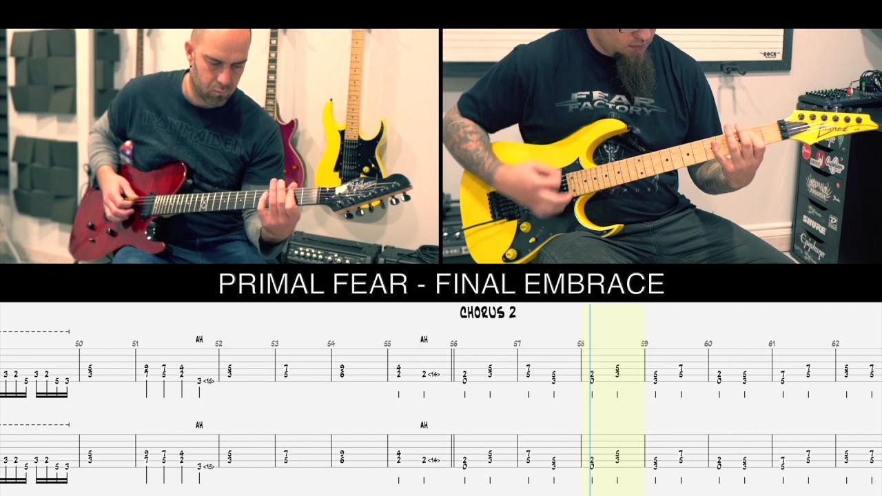 PRIMAL FEAR - Final Embrace [GUITAR COVER + TAB]