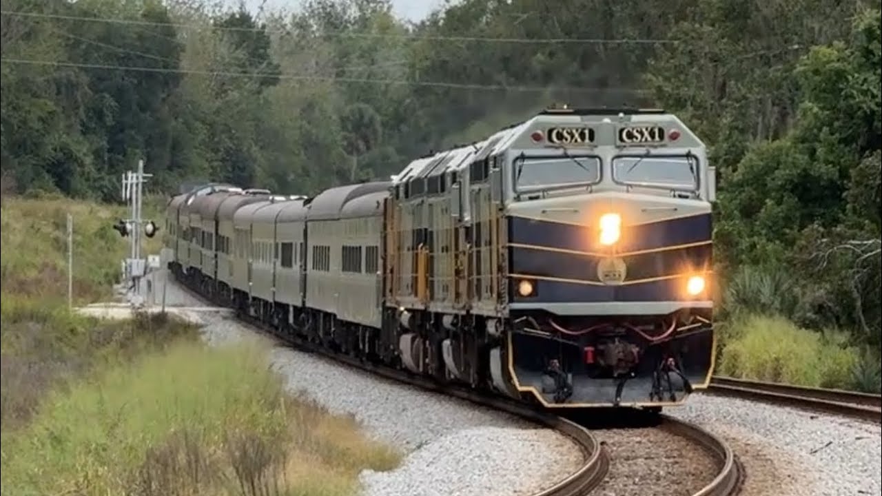 Trains in DeLand on 10/10/25, featuring the CSX OCS!