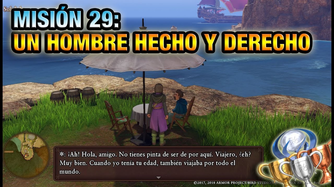MISION 29: UN HOMBRE HECHO Y DERECHO | DRAGON QUEST XI | MISIONES A MONTONES (TROFEO) | SIDE QUESTS