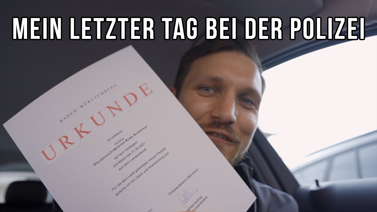 Mein letzter Tag bei der Polizei - auf eigenen Antrag entlassen