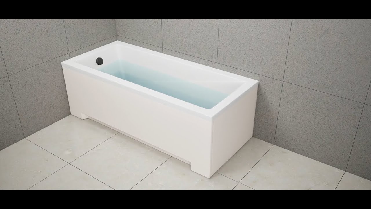 ECOLAM Besco Montage der Badewanne Rechteck