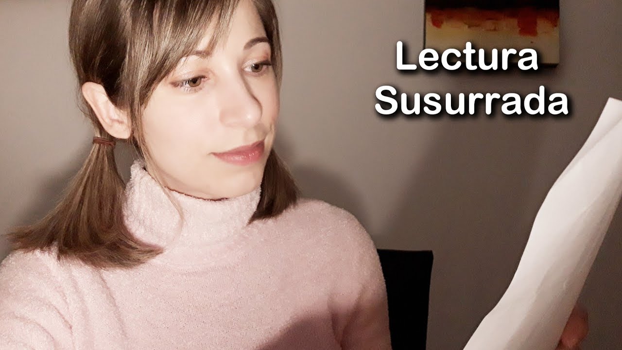 ASMR Español . LECTURA Susurrada . Carta + La chica de lluvia . Marca páginas . Susurros para dormir