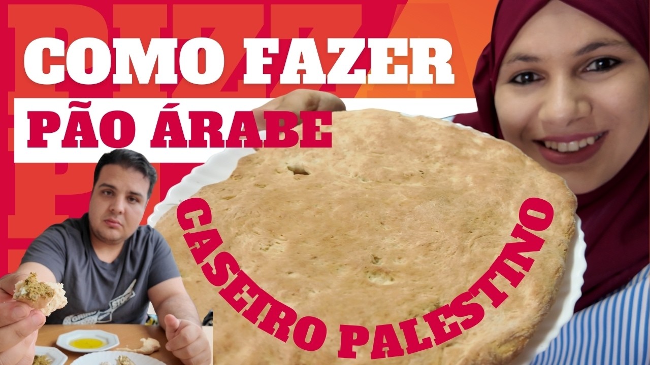 Como fazer pão árabe Caseiro Palestino