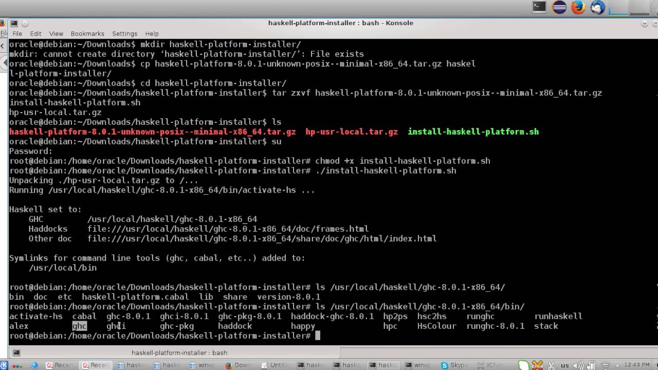 Install haskell on linux irregardless of the distribution name with cabal global to all users
