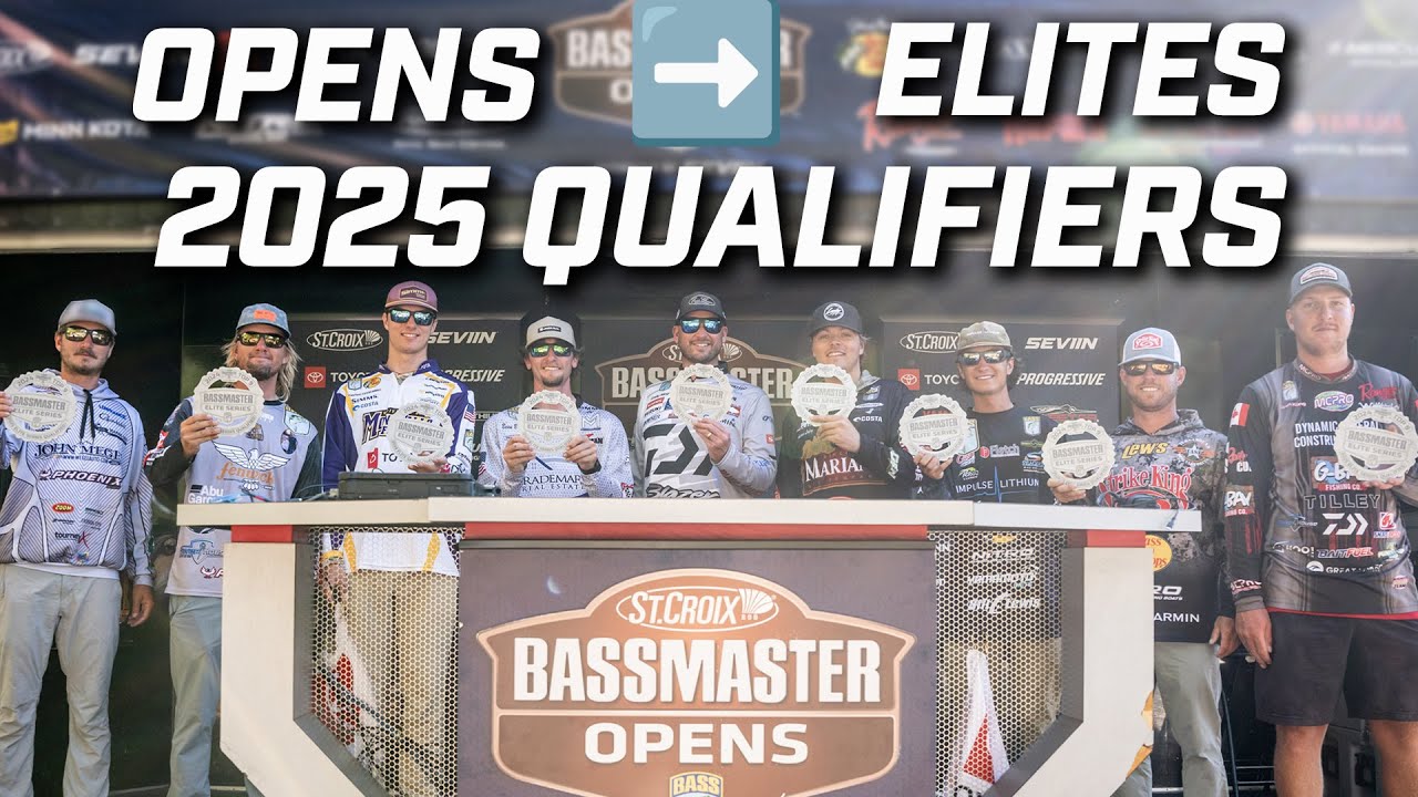 Opens anglers QUALIFY for 2025 Bassmaster Elite Series