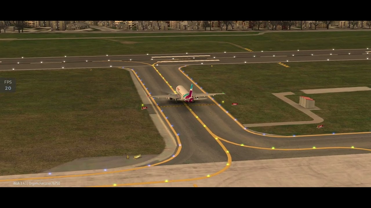 Airbus pushback and take off form airport 