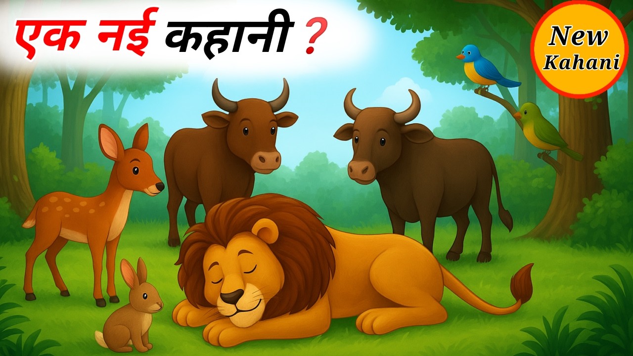 Do Bail, Hiran Aur Sher Ki Kahani | दो बैल, हिरण और शेर की कहानी | Panchatantra Kahani