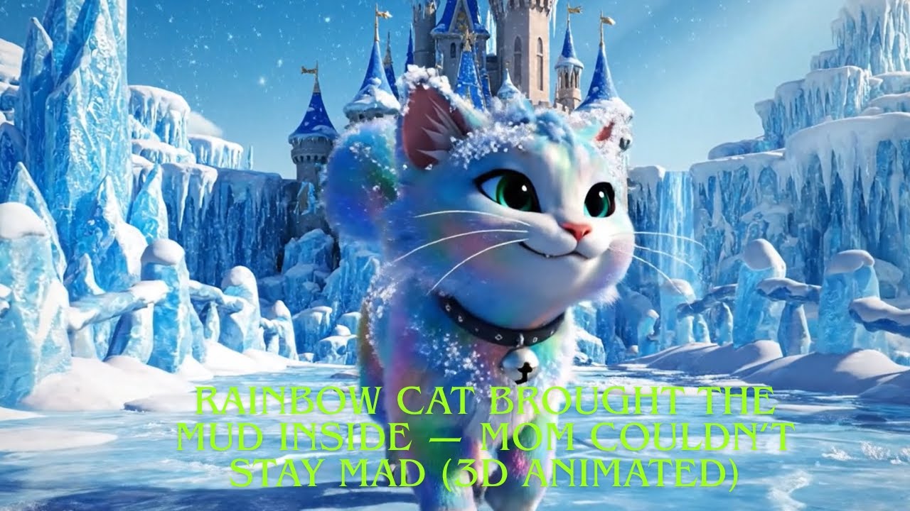 Rainbow Cat Brought the Mud Inside — Mom Couldn’t Stay Mad (3D Animated)