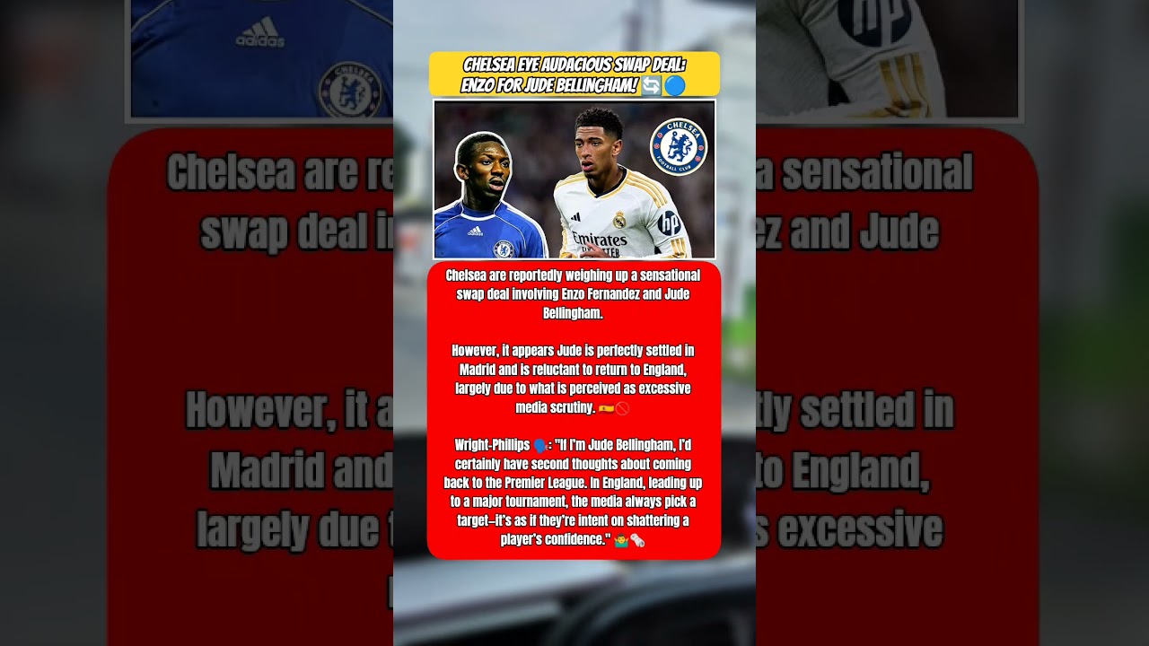 Chelsea Swap Deal: Enzo for Jude Bellingham! 