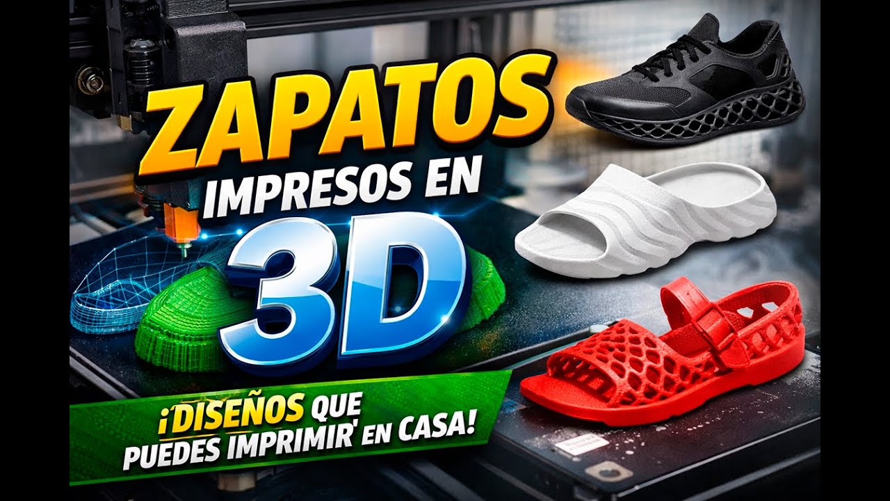 Zapatos impresos en 3D: 12 diseños open-source que puedes imprimir en casa