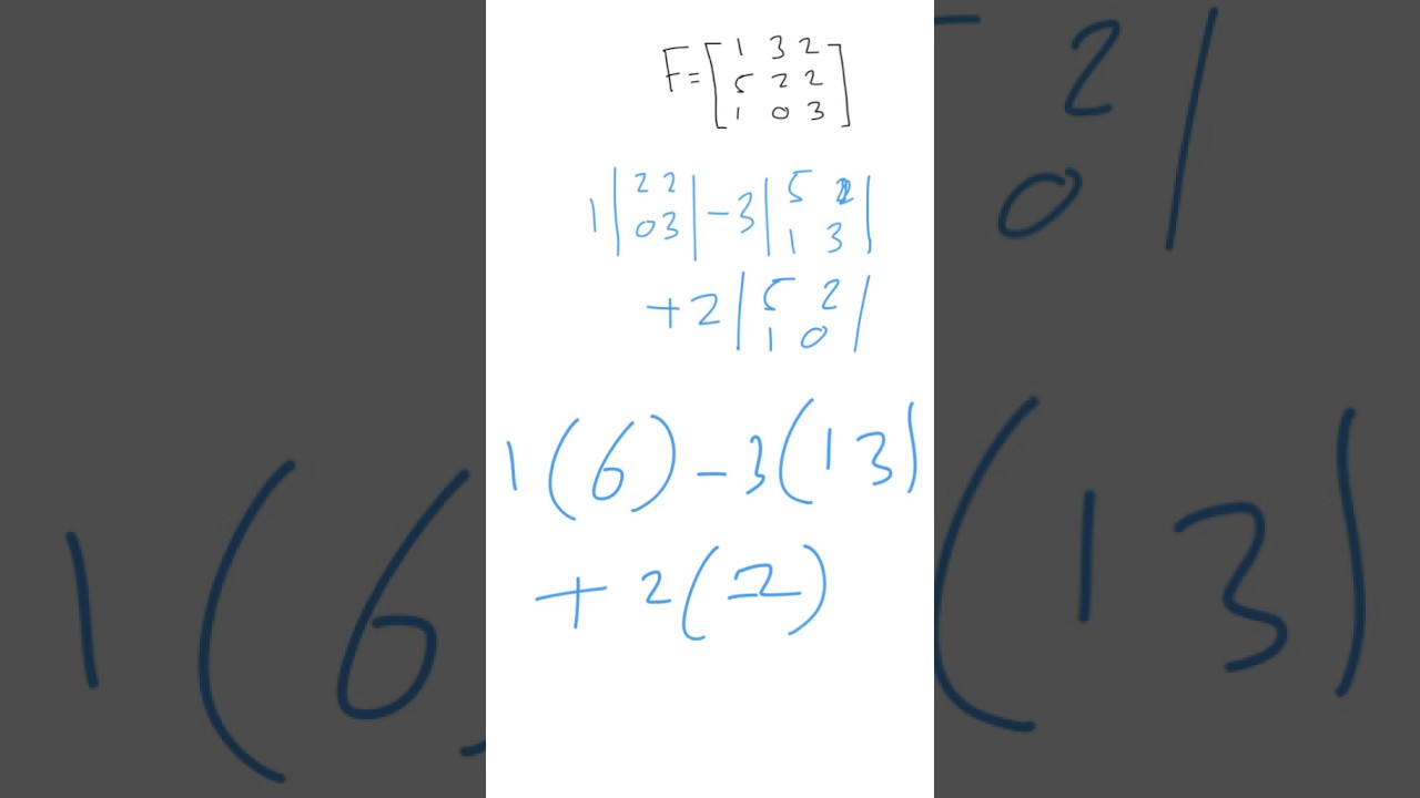 محدد المصفوفات 2*2 & 3*3  the determinant of matrix