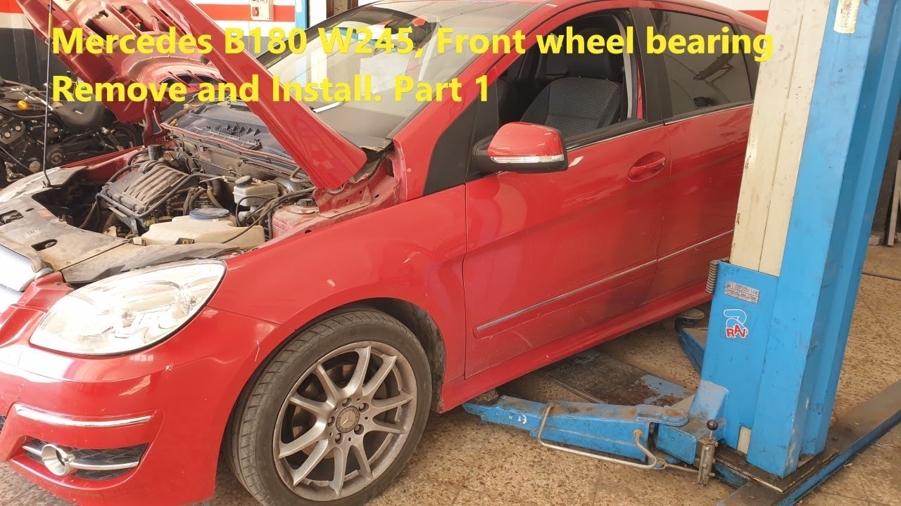 Mercedes B180 W245 front wheel bearing change part 1