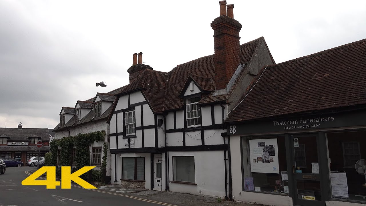 Thatcham Walk: Town Centre【4K】