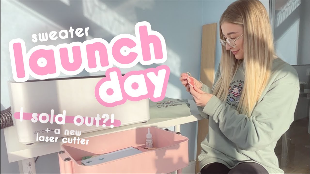 STUDIO VLOG | I SOLD OUT! A Successful Launch & Testing a LASER CUTTER xTool M1 RA2 Pro