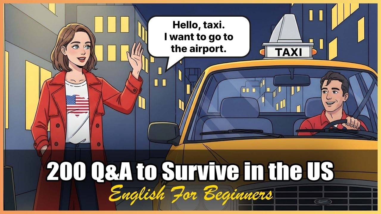 200 Real English Questions to Survive in the USA | Slow English Speaking Practice (Level A1)