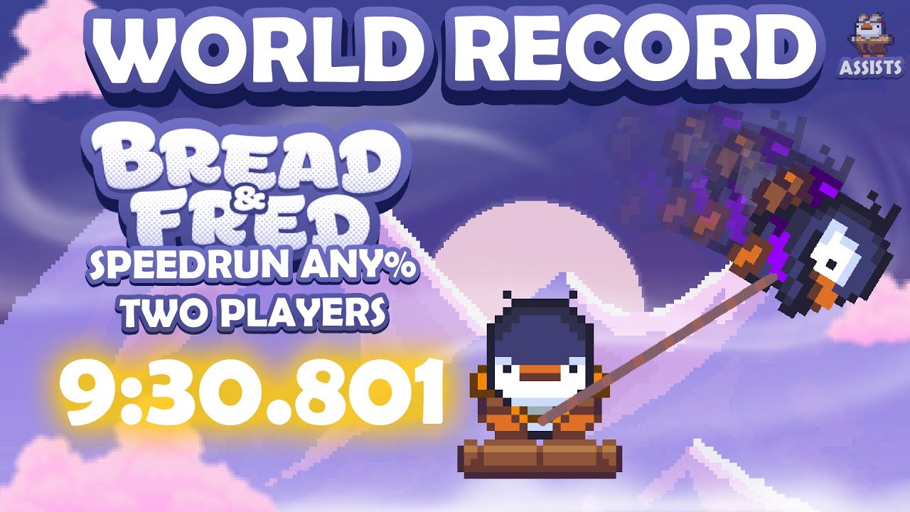 Bread & Fred | WORLD RECORD | Speedrun 2 Players Assists Any% [