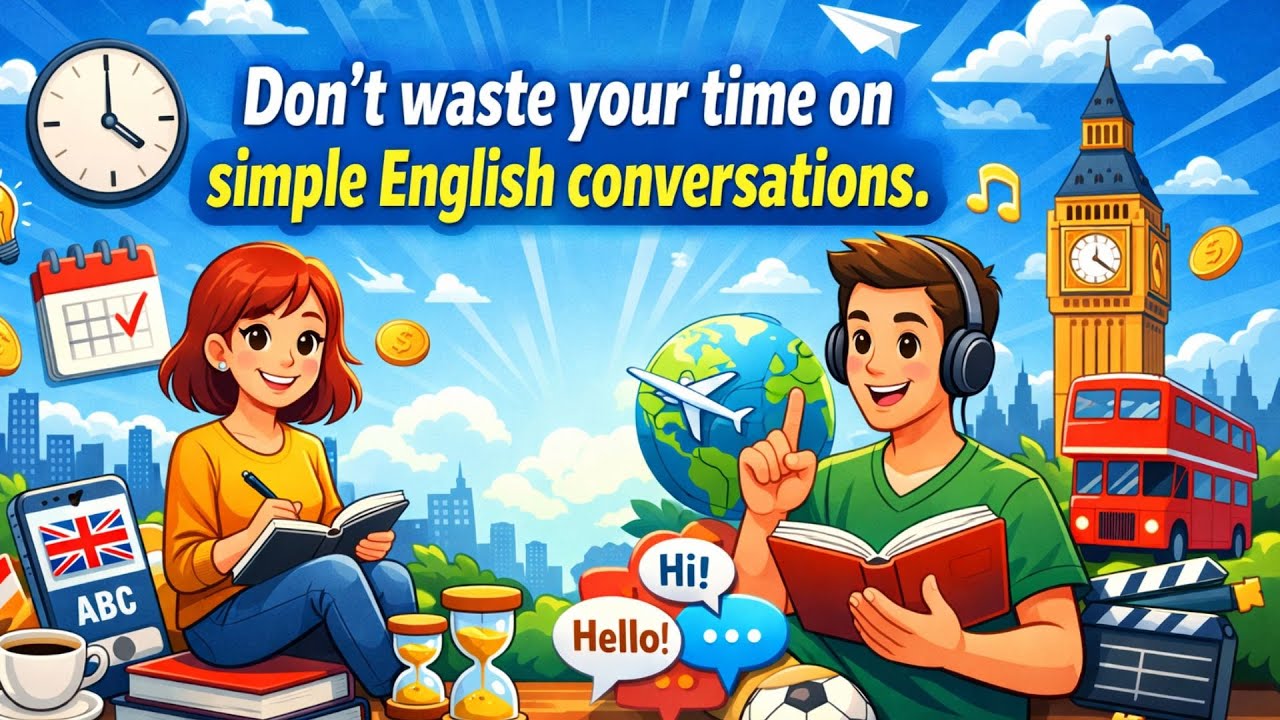 Don’t Waste Your Time | How to Learn English Effectively Every Day (Easy English Conversation)