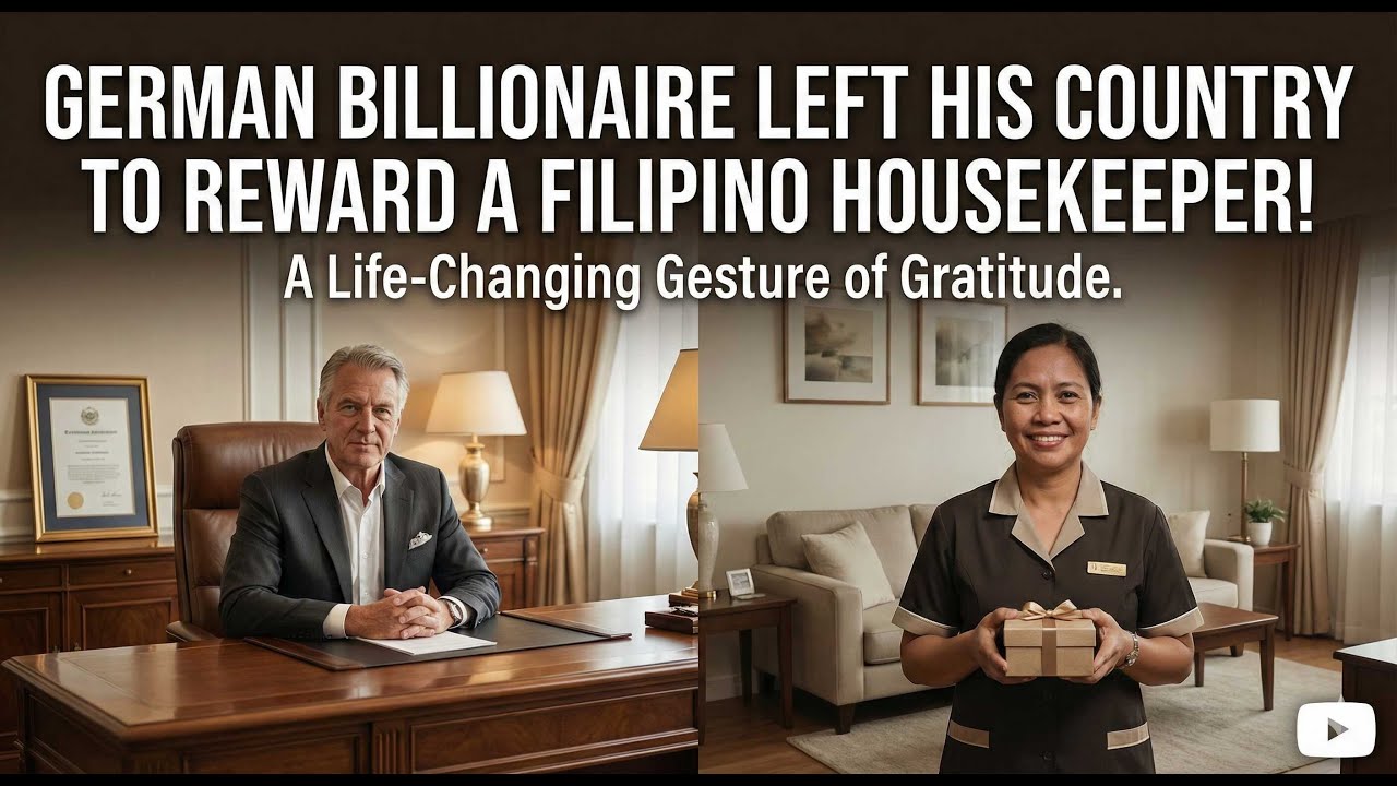 German Billionaire Left His Country To Reward A Filipino House Keeper 🇩🇪🇵🇭