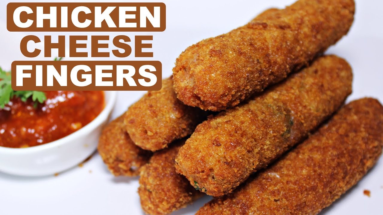Chicken Cheese Fingers Recipe | Tasty Chicken Starter Recipe | Kanak's Kitchen