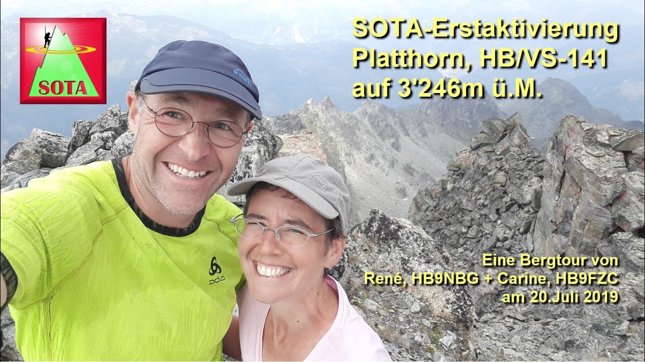 SOTA-Erstaktivierung Platthorn, HB/VS-141 &ndash; Ein Erlebnisbericht von HB9NBG+HB9FZC