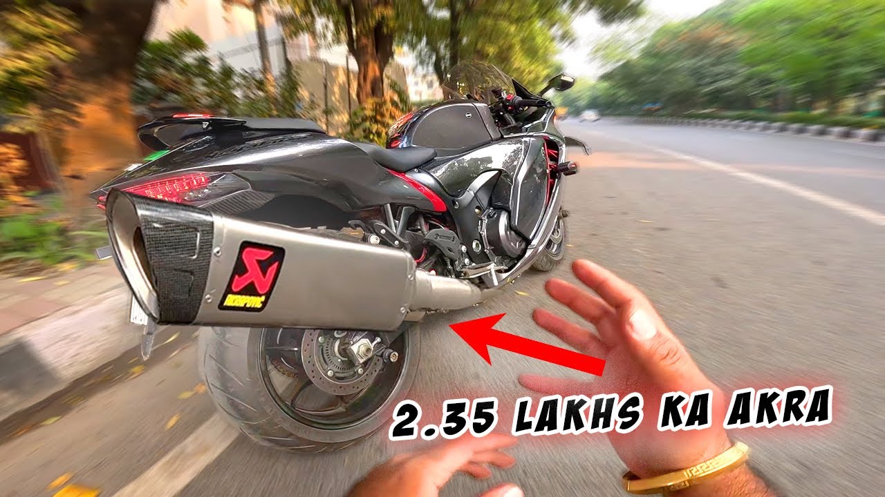 Diwali ki khushi mai Naya Exhaust laga diya Hayabusa!!