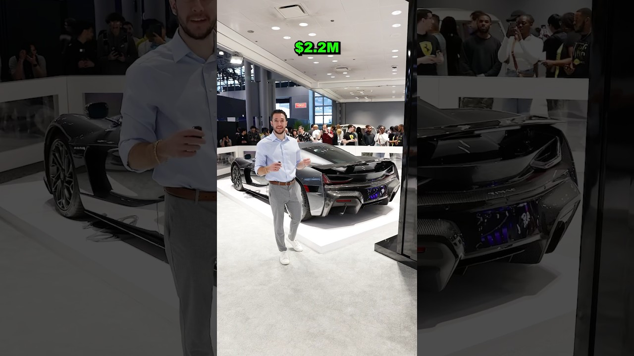 The hidden features on a $2M EV Hypercar! #hypercars #rimac #nevera #carreviews #NYIAS #manhattan