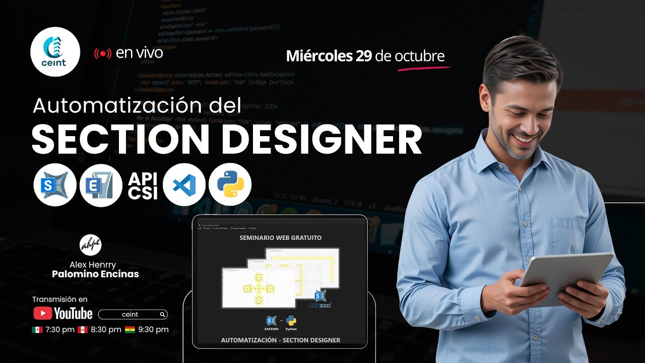 [API SAP2000 & ETABS] Python - Automatización del SECTION DESIGNER