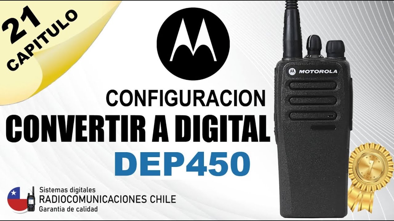 🥇 COMO CONVERTIR UNA RADIO DEP450 DE ANALOGO A DIGITAL  #motorola #mototrbo #dep450
