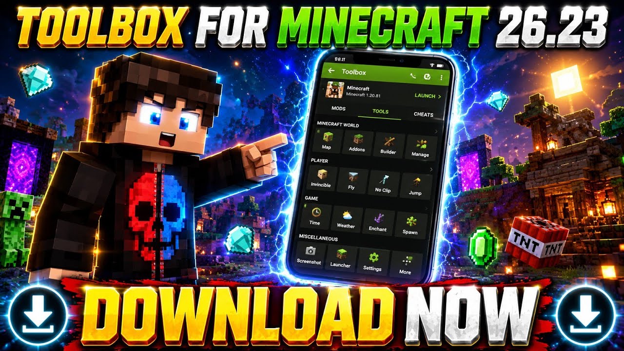 Toolbox 26.23 | Toolbox For Minecraft 26.23 Released | MCPE Toolbox 26.23 | All Bugs Fixed !