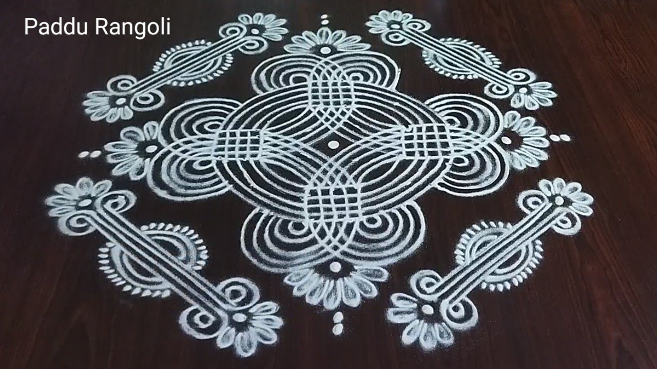 Dhanurmasam muggulu 🌻6x2 dots Traditional Rangoli 🌻 Latest Sankranti Rangoli 🌻 Paddu Rangoli