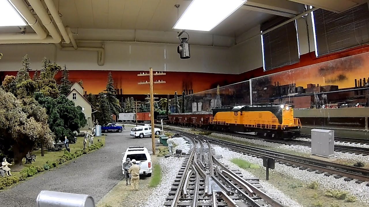 Model Train Cab Ride- EJ&E Elgin Joliet & Eastern, Indiana RR, Illinois Central O Scale