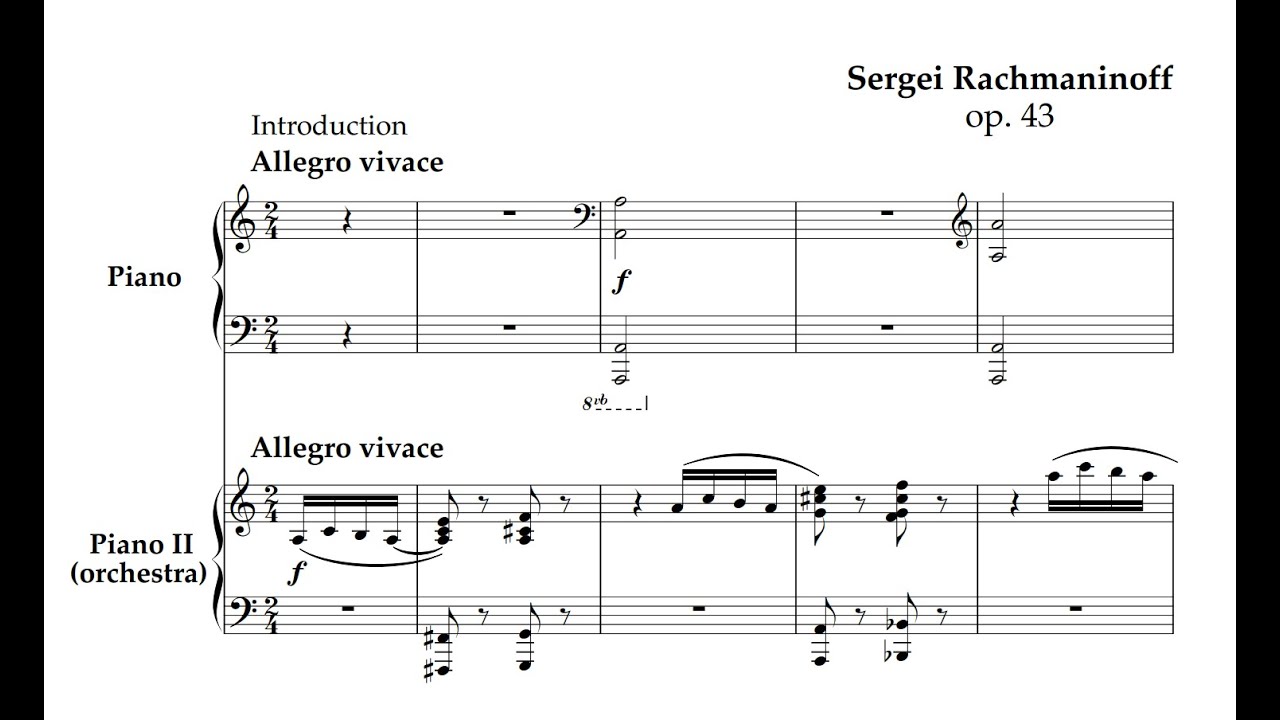 Rachmaninov plays Rhapsody On A Theme of Paganini Op.43 (Rachmaninov/Stokowski | 1934)