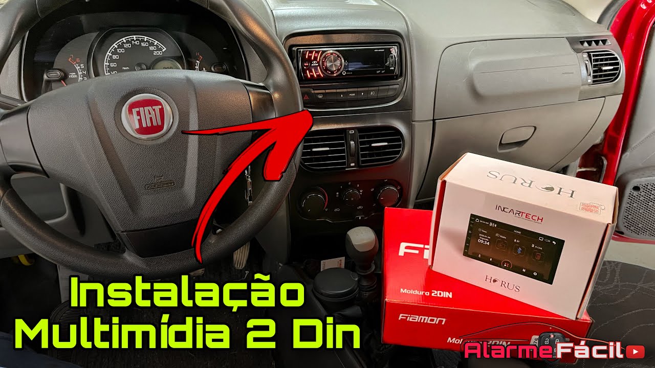 Instalação Dvd 2 Din Fiat Siena
