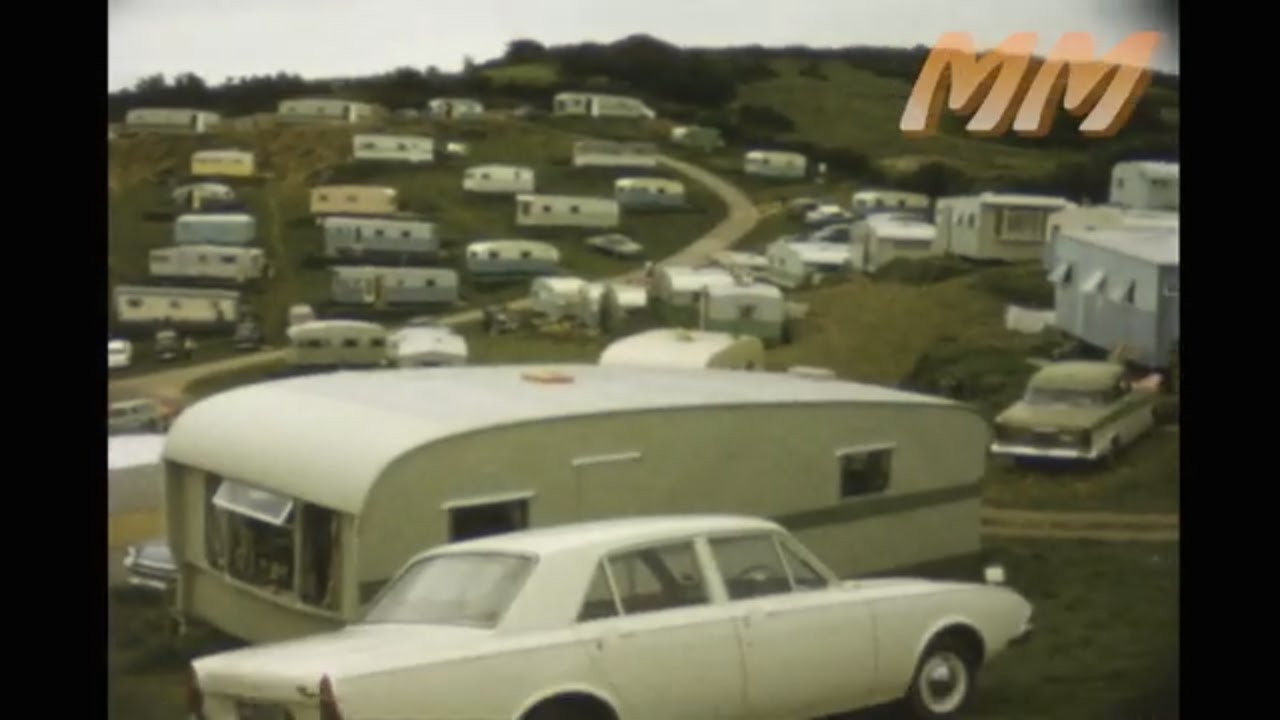 South Devon Holiday Beer, Seaton area 1965 old cine film 426