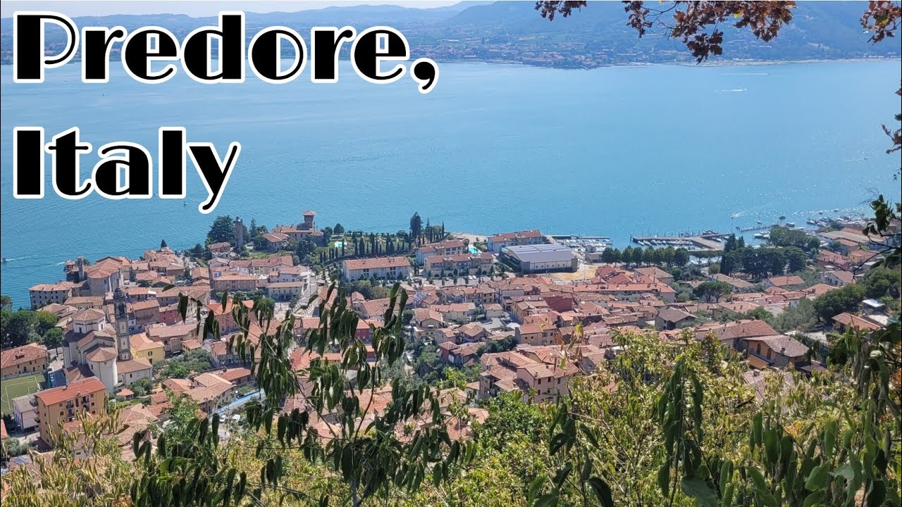Traveling to Predore, Italy | White Church on the Hill | Travel Vlog