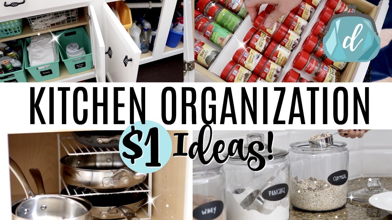 KITCHEN ORGANIZATION ON A DIME!  💙 Dollar Tree Deals & More!