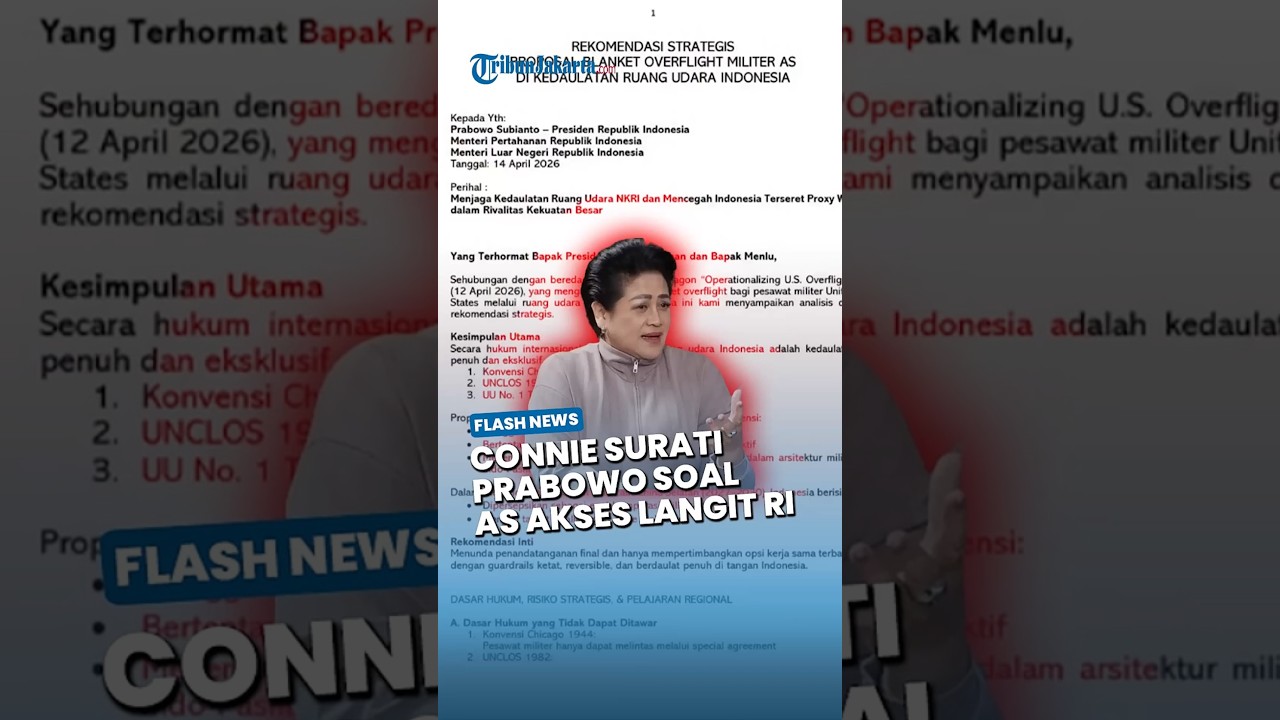 Surat Terbuka Connie Bakrie ke Prabowo: Izin Terbang Militer AS Berisiko Seret RI ke Pusaran Konflik