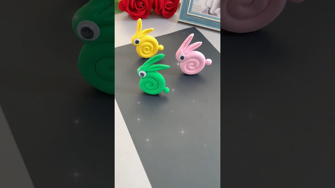 Learn how to make rabbit by clay #diy #clay #clayclay #rabbit #clayart #makeyourown #myhandmade