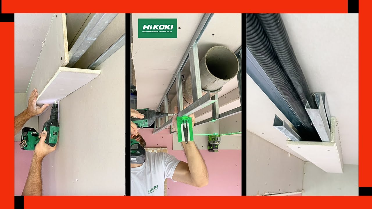 😱 Различные способы изготовления ящиков из гипсокартона 🤜 Балки из гипсокартона 👉 Отвертка HíKOKI