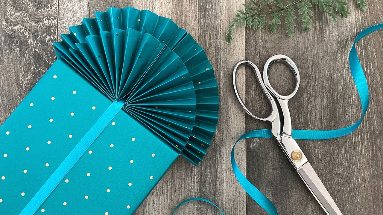 Double Fan Gift Wrapping | Paper Craft Ideas