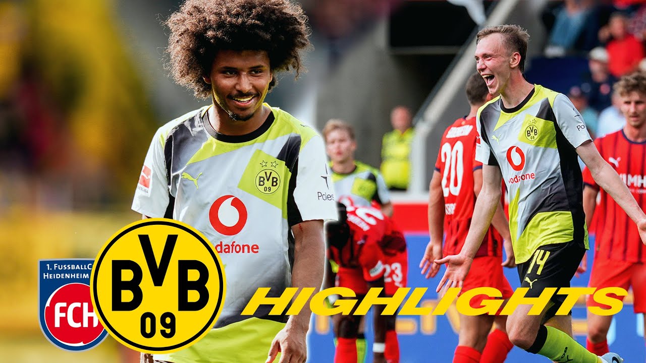 Adeyemi elegant, Beier & Guirassy clinical | 1. FC Heidenheim &ndash; BVB 0&ndash;2 | Highlights