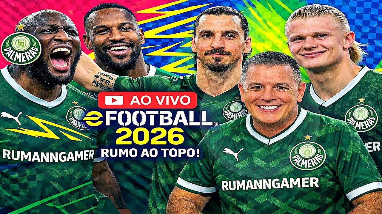 🚨 AO VIVO AGORA! RUMO AO TOPO NO eFOOTBALL 2026 COM MEU TIME DOS GIGANTES! 🔥⚽