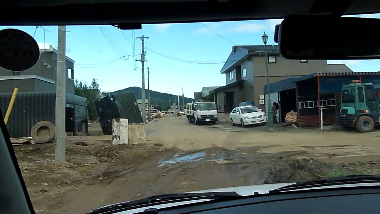 ⑤【2016台風10号】【車載】北海道南富良野町被害状況
