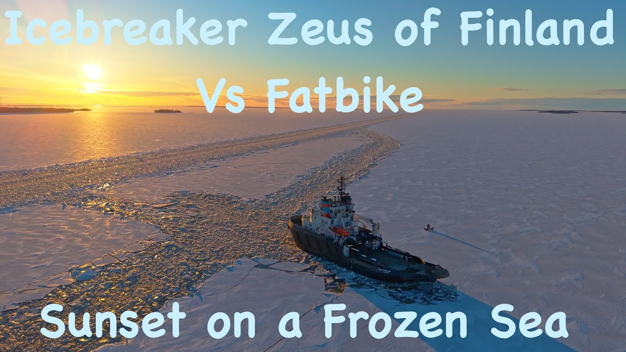 Zeus of Finland icebreaker vs Fatbike