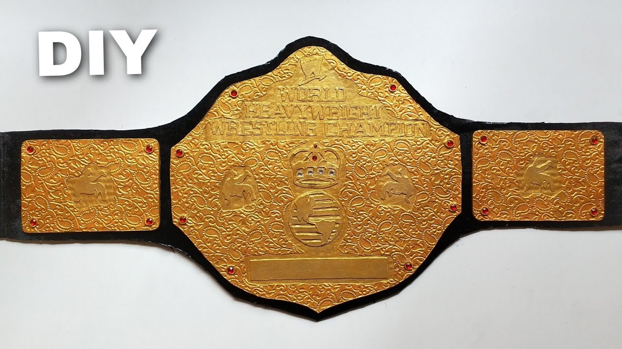 How To Make WWE World Heavyweight Championship | DIY Big Gold Belt