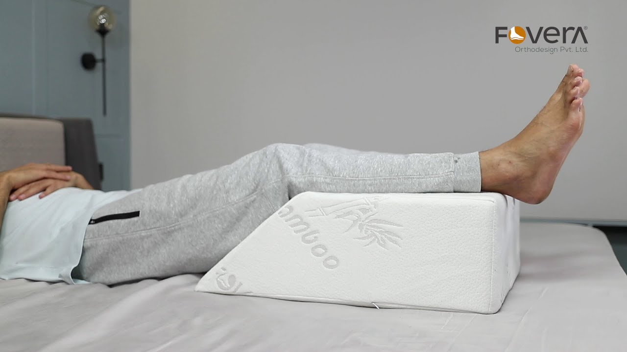 FOVERA Leg Elevation Pillow - Relieves Leg, Hip & Knee Pain, Ideal for Post-Surgery