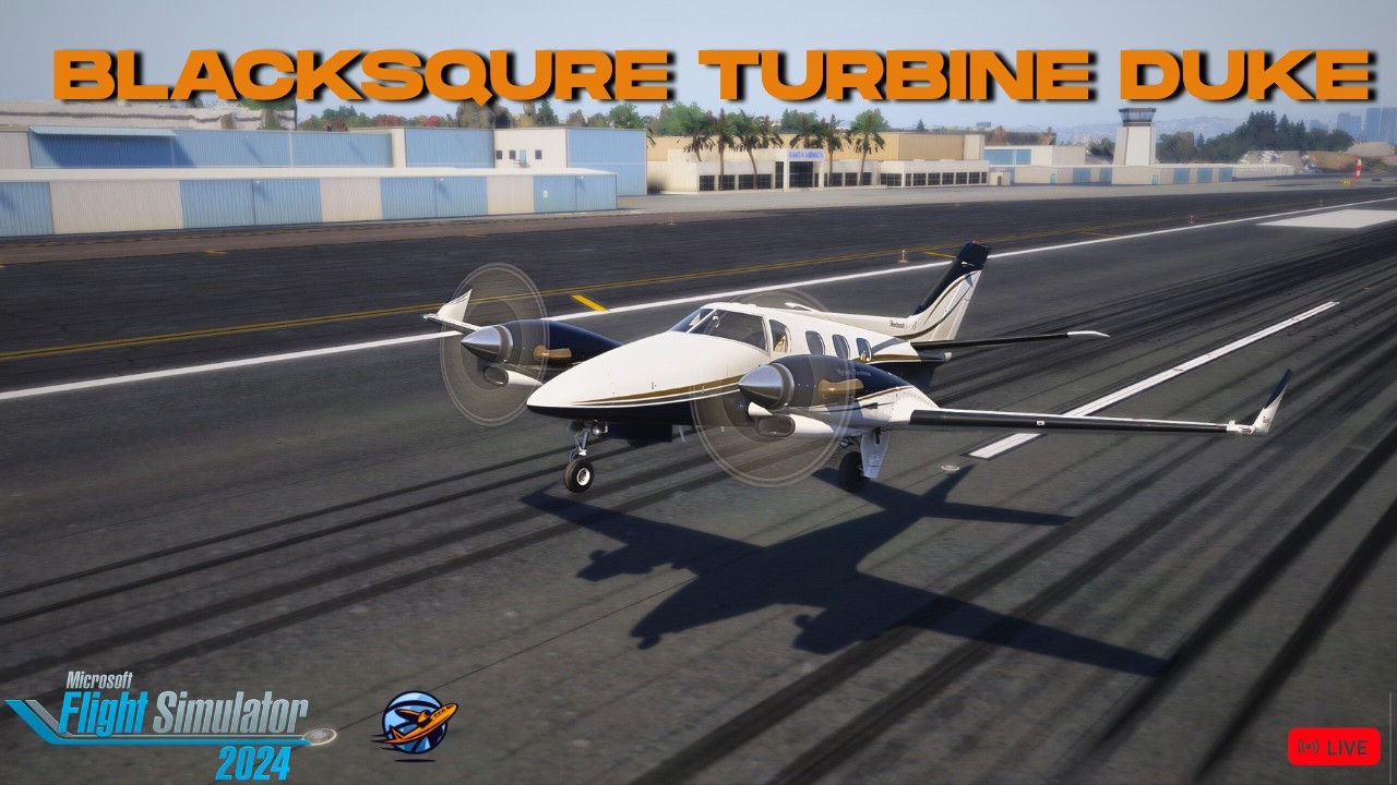 BlackSquare Beech Turbine Duke - Vegas Baby | KSMO-KLAS | MSFS 2024 Live