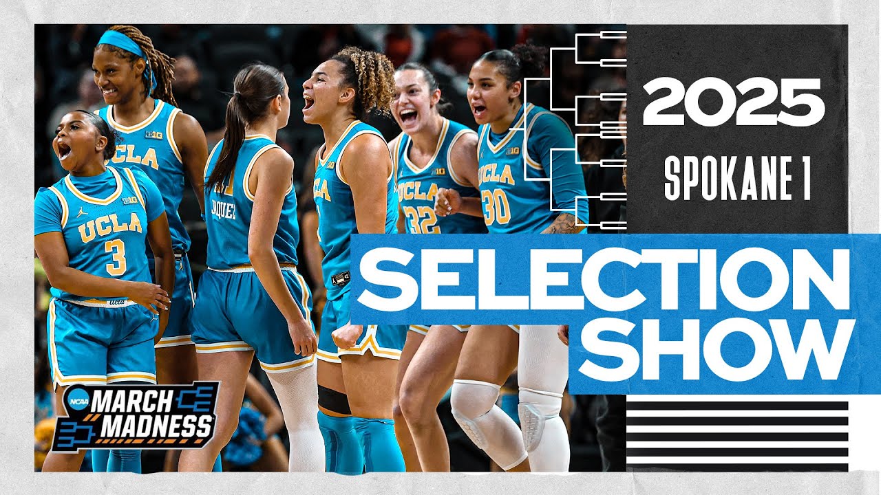 Women's 2025 NCAA tournament bracket - Spokane 1