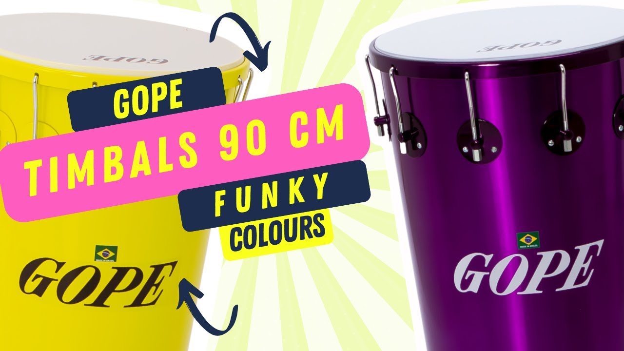 Gope Timbals powder-coated - Sound Sample for 90 cm height