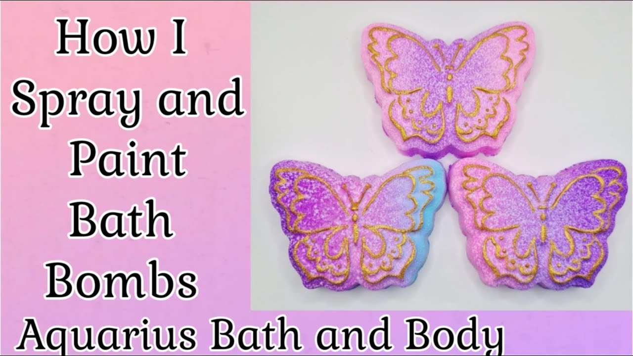 How I Spray and Paint Bath Bombs